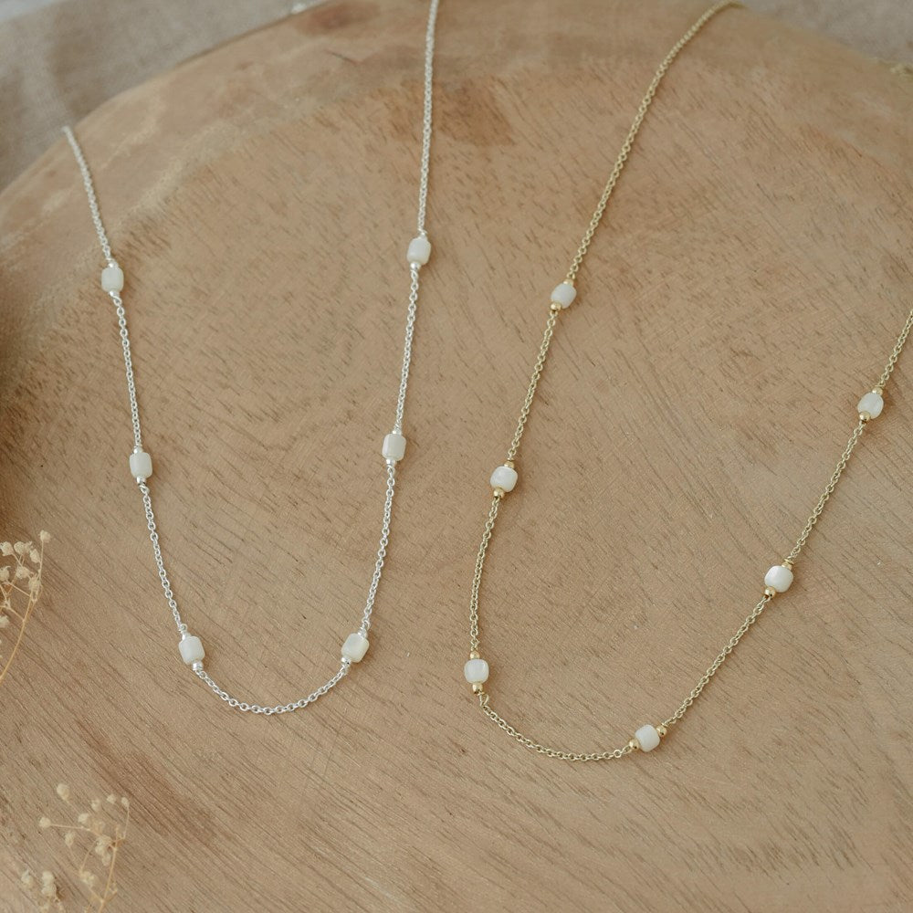 Gina Necklace-mother of pearl