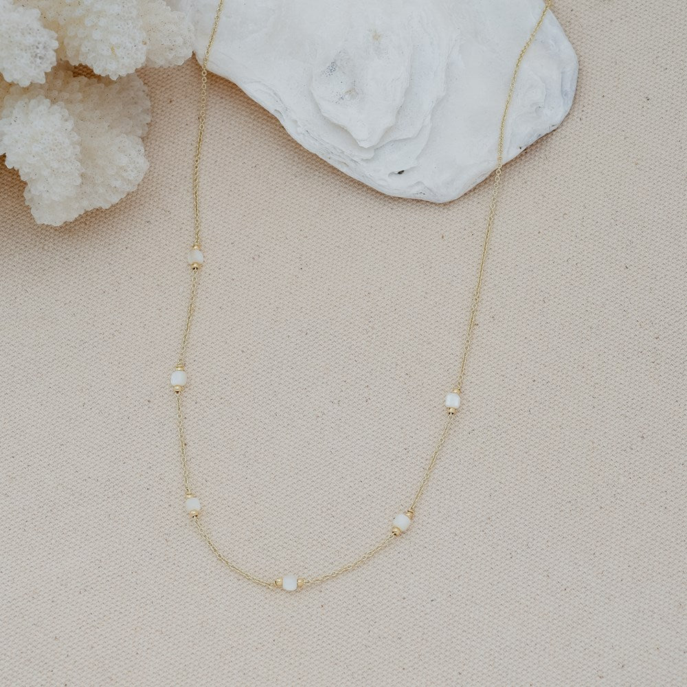 Ginny Necklace-mother of pearl