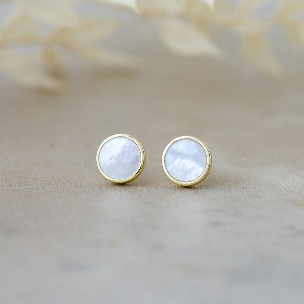 Alluring Studs-mother of pearl