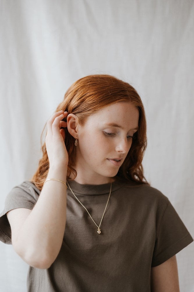 Anastasia Necklace-rose quartz/clear