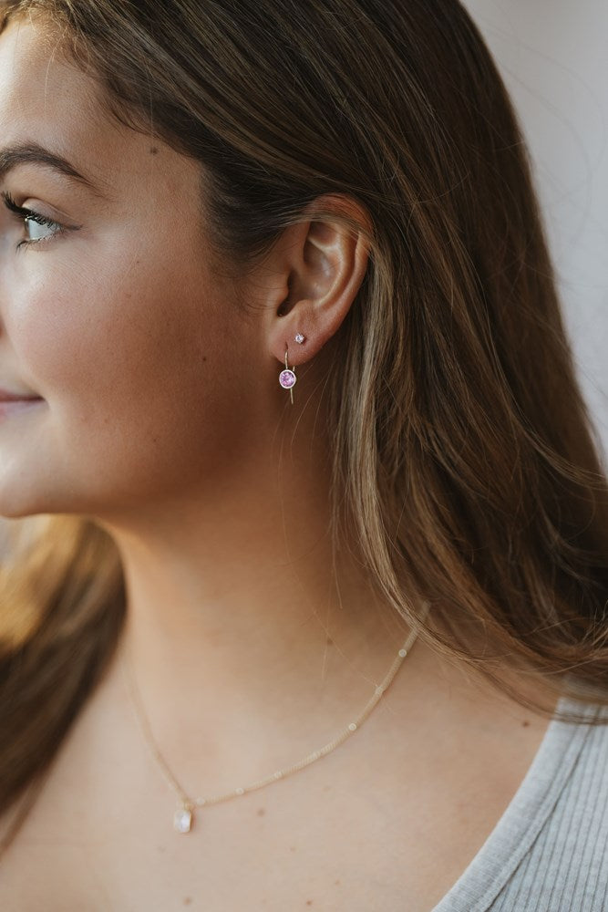 Shimmer Studs-pink