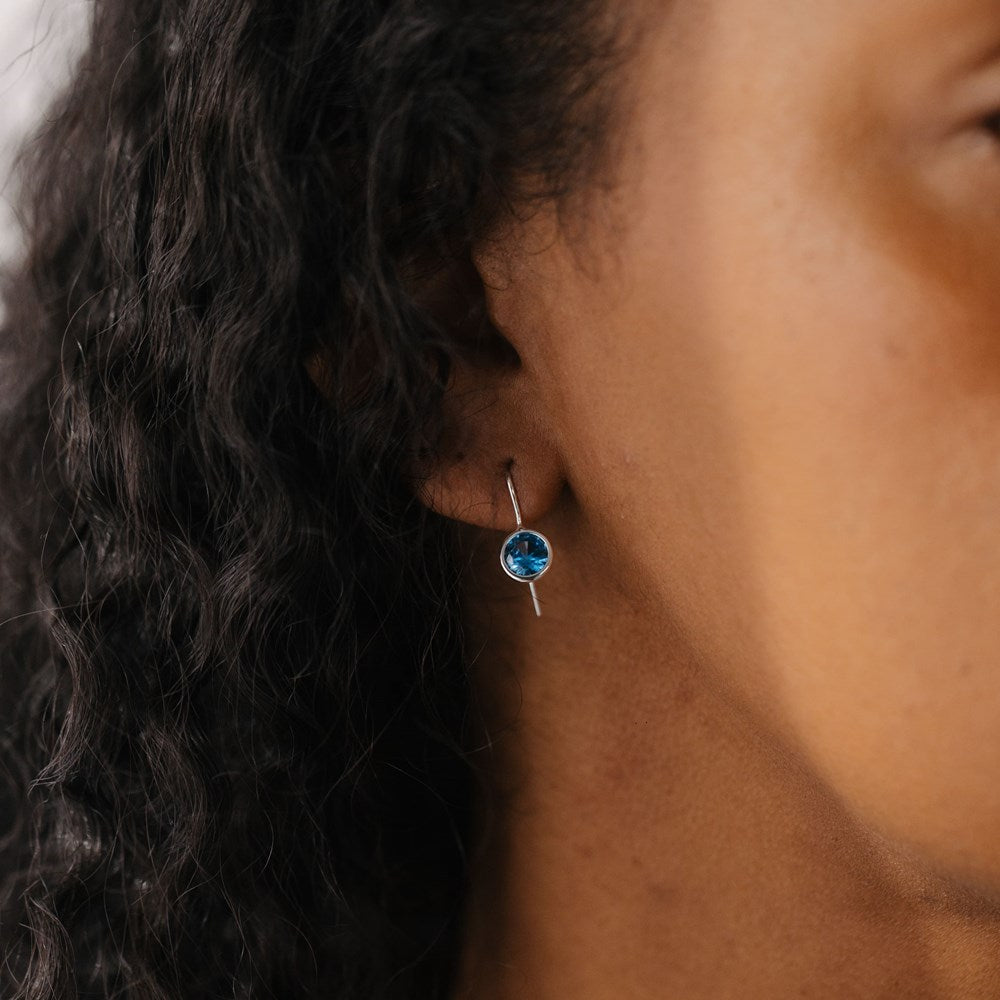 Dazzle Earrings-sky blue