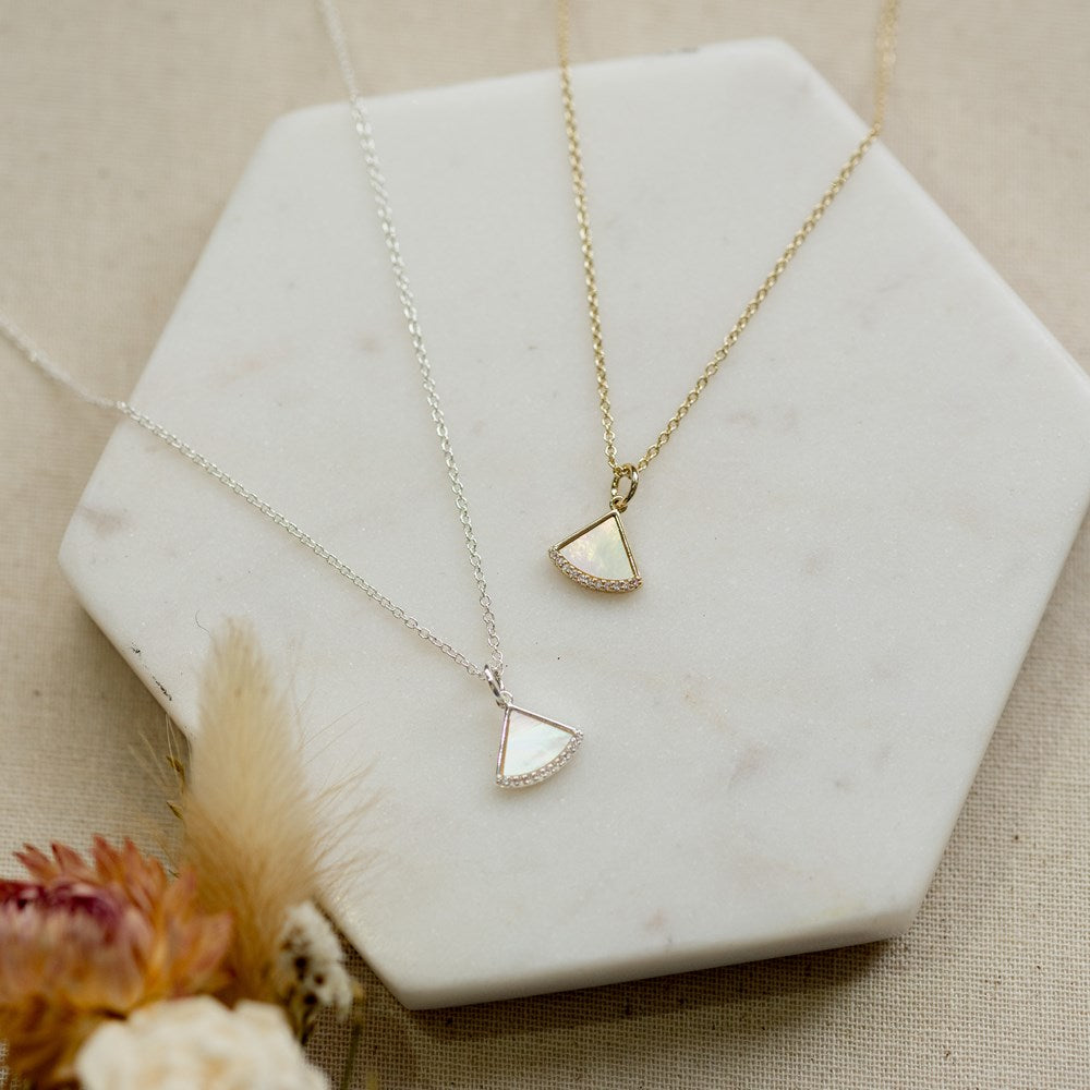 Fanfare Necklace-mother of pearl