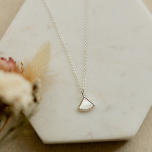 Fanfare Necklace-mother of pearl