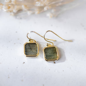 Florence Earrings-labradorite