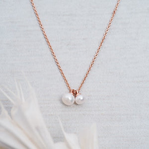 Friendship Necklace-white pearl