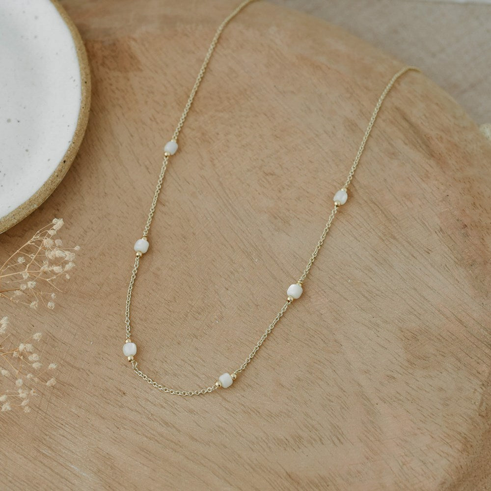 Gina Necklace-mother of pearl