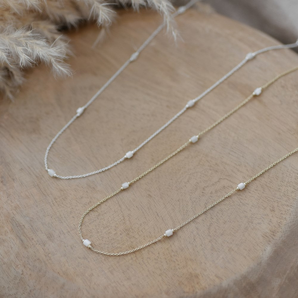 Ginny Necklace-mother of pearl