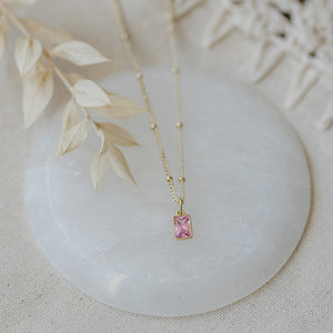 Glim Necklace-pink