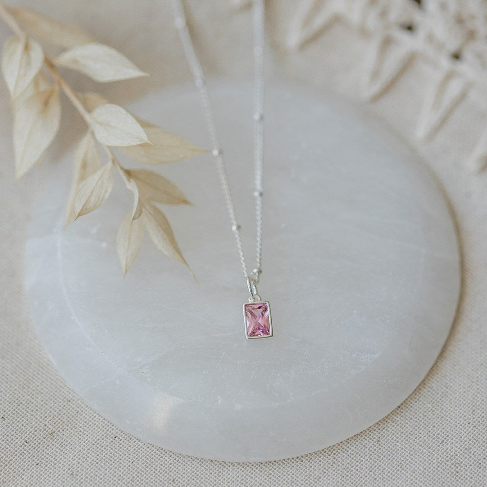 Glim Necklace-pink