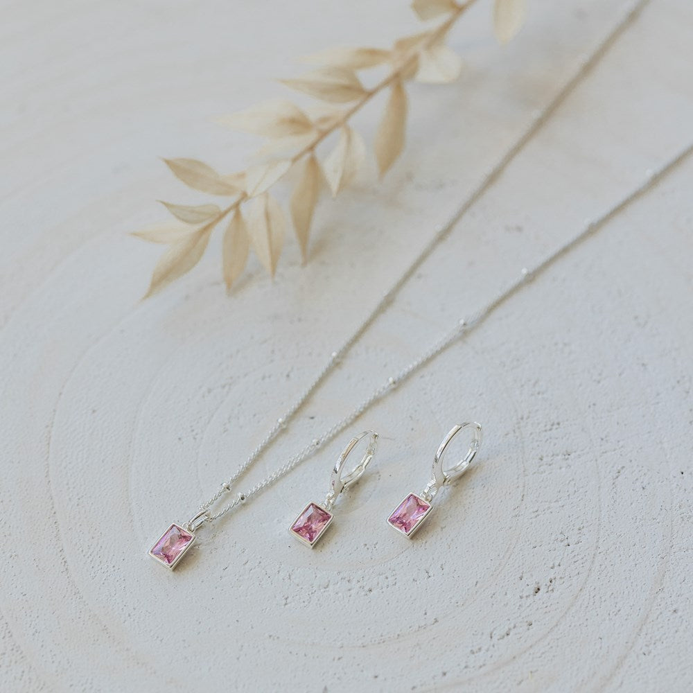 Glim Necklace-pink