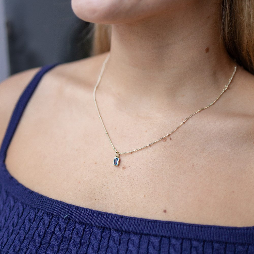Glim Necklace-sky blue