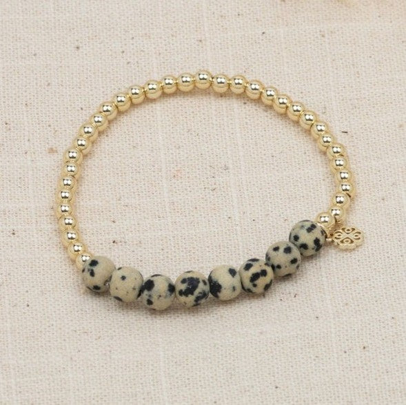 Maxie Bracelet-dalmatian jasper