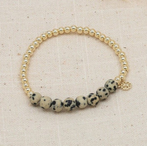 Maxie Bracelet-dalmatian jasper