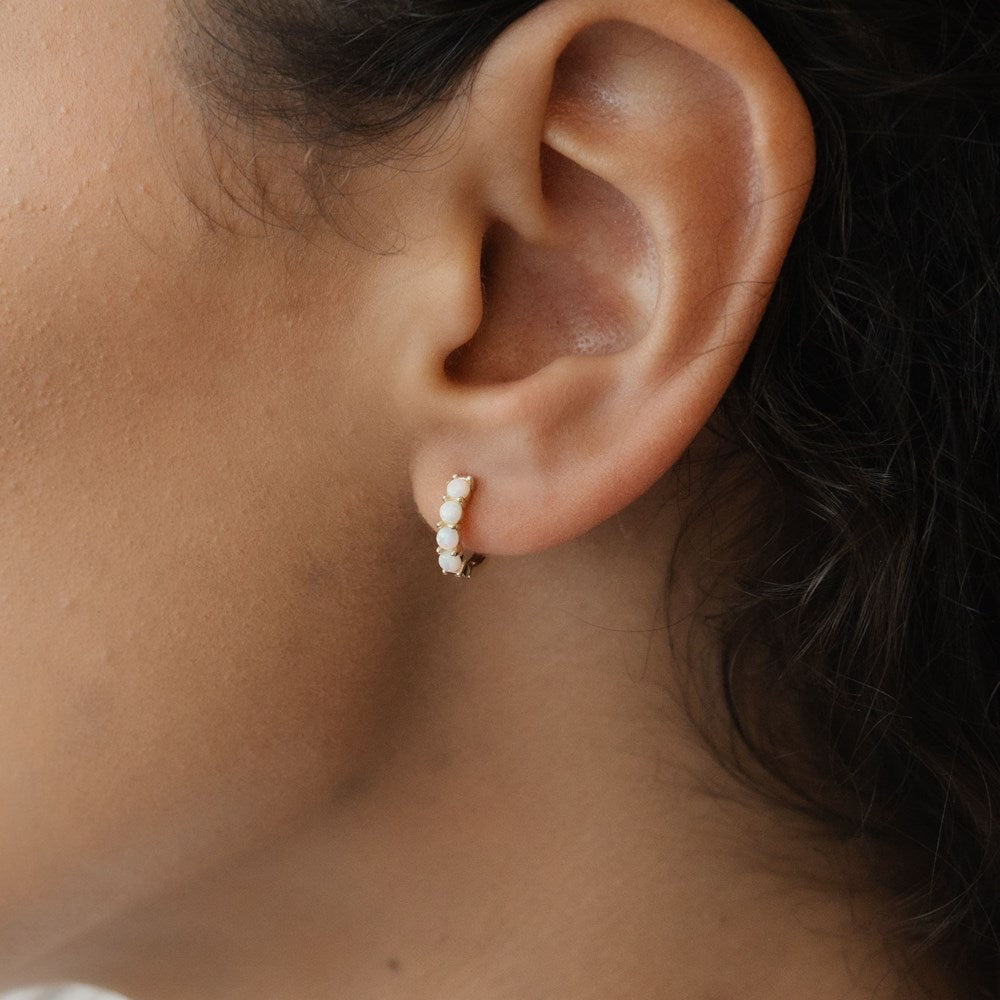 Opal Kiss Hoops-opalite