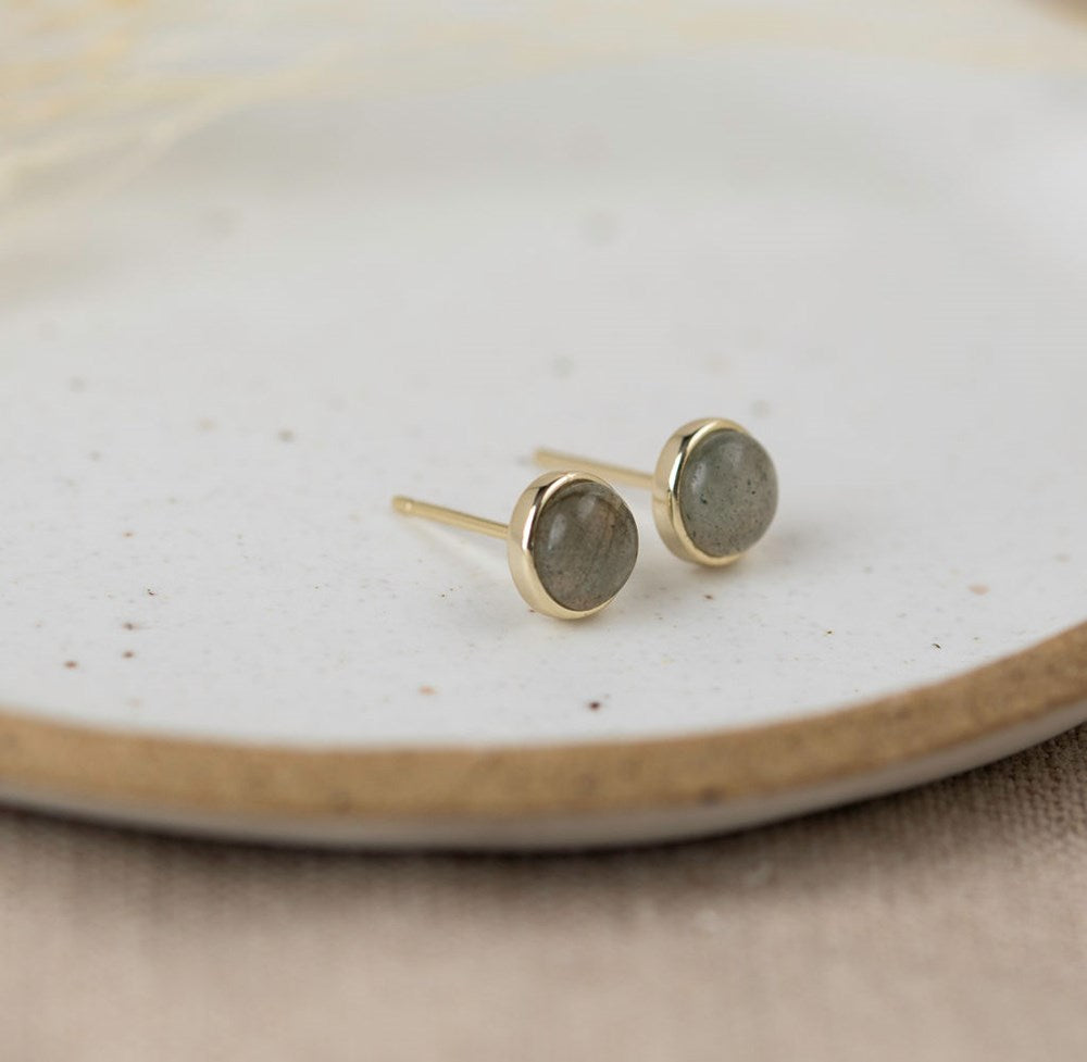 Phia Studs-labradorite