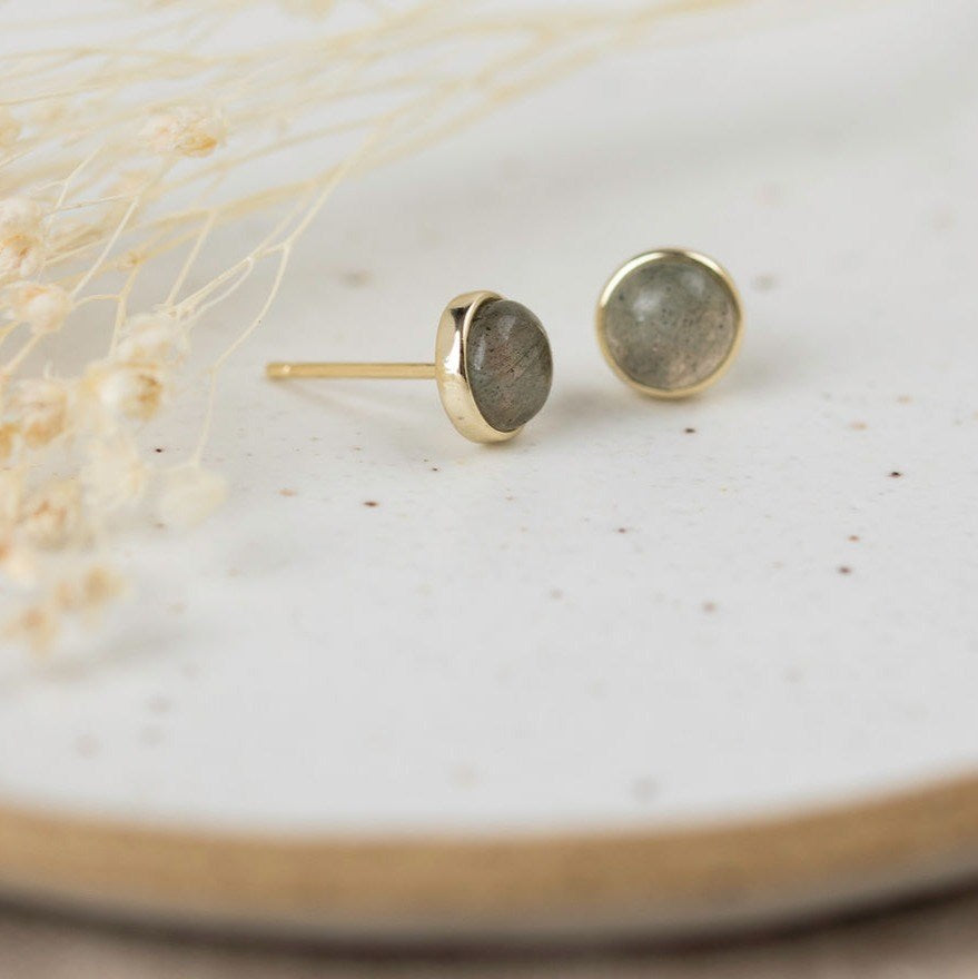 Phia Studs-labradorite
