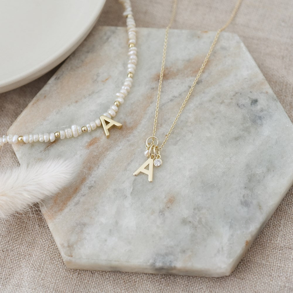 Insignia Necklace-A-gold