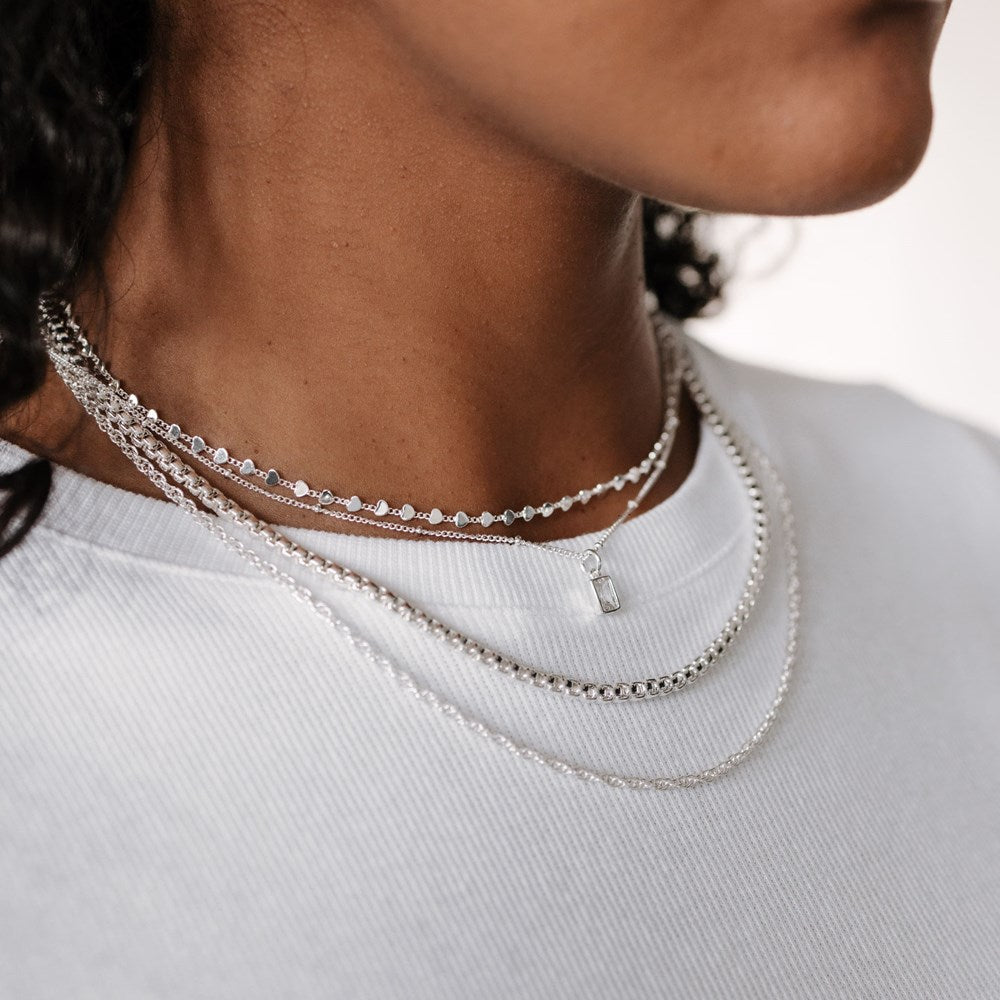 Row of Hearts Necklace