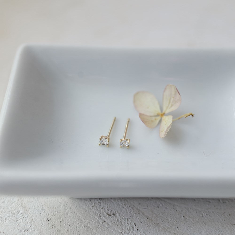 Shimmer Studs-clear