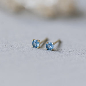 Shimmer Studs-sky blue