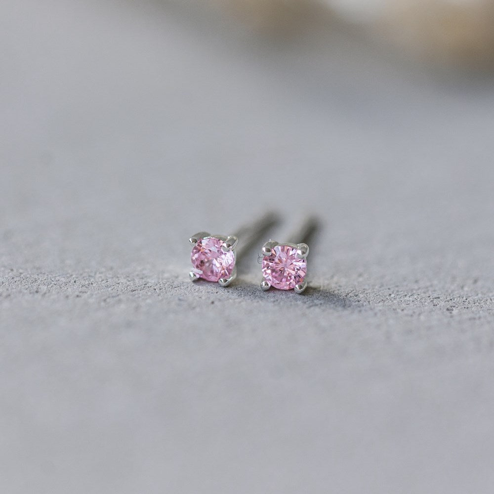 Shimmer Studs-pink