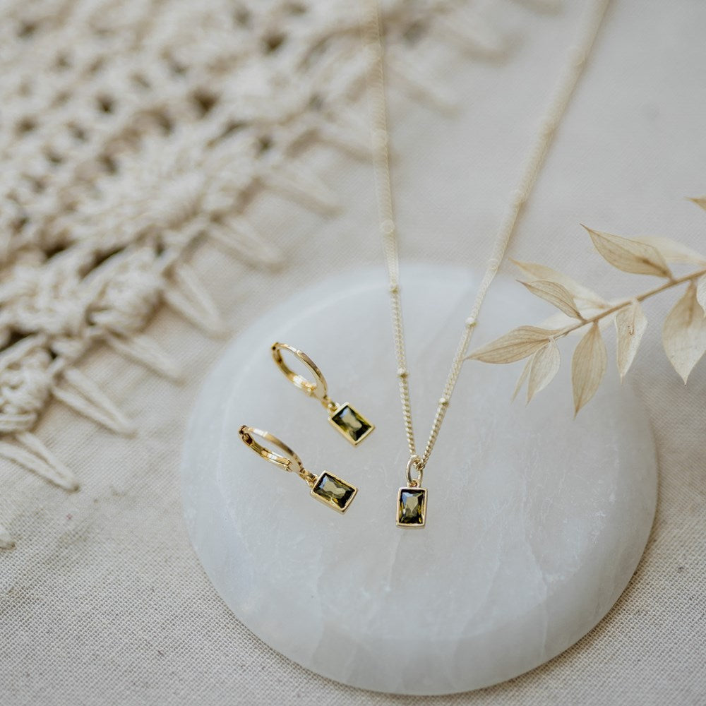 Shine Hoops-moss green