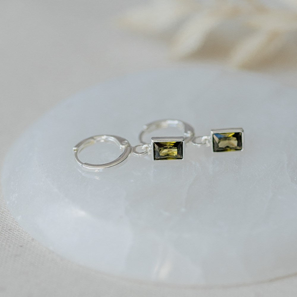 Shine Hoops-moss green