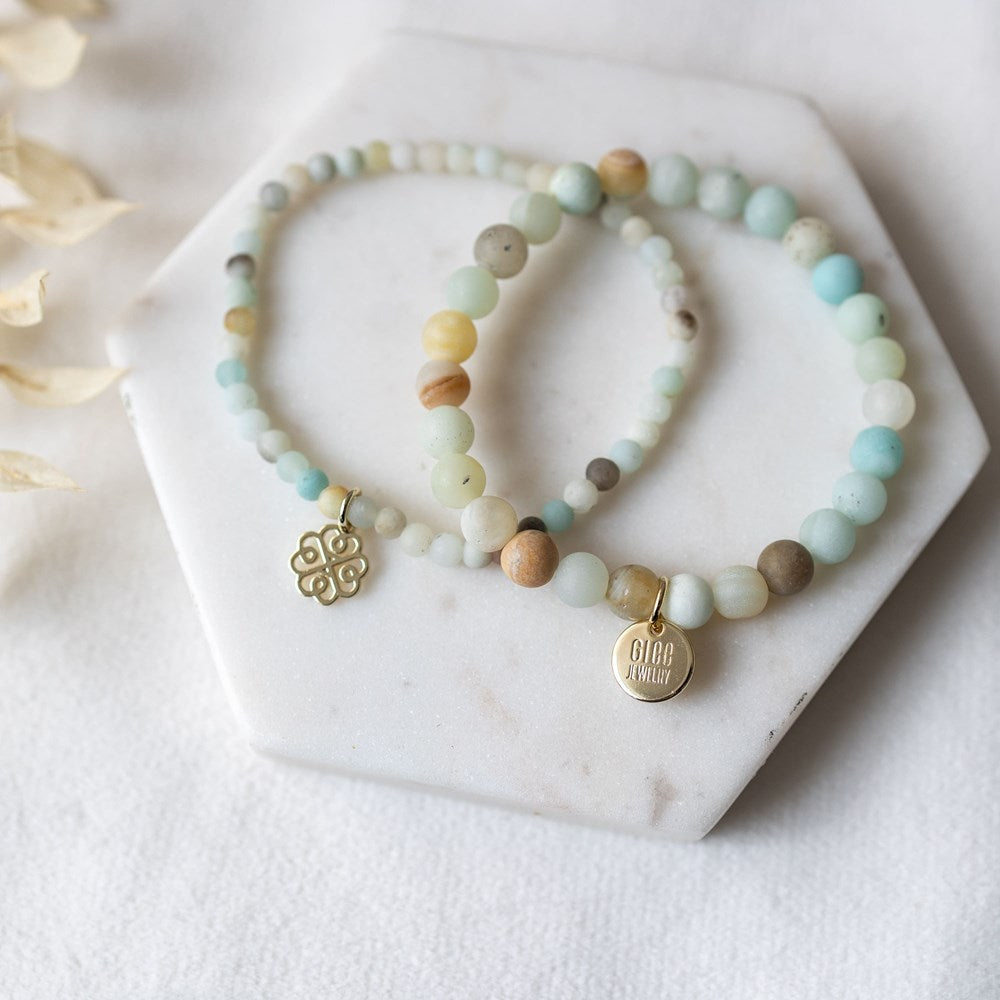 Stackem Up Bracelets-amazonite