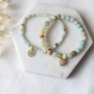 Stackem Up Bracelets-amazonite