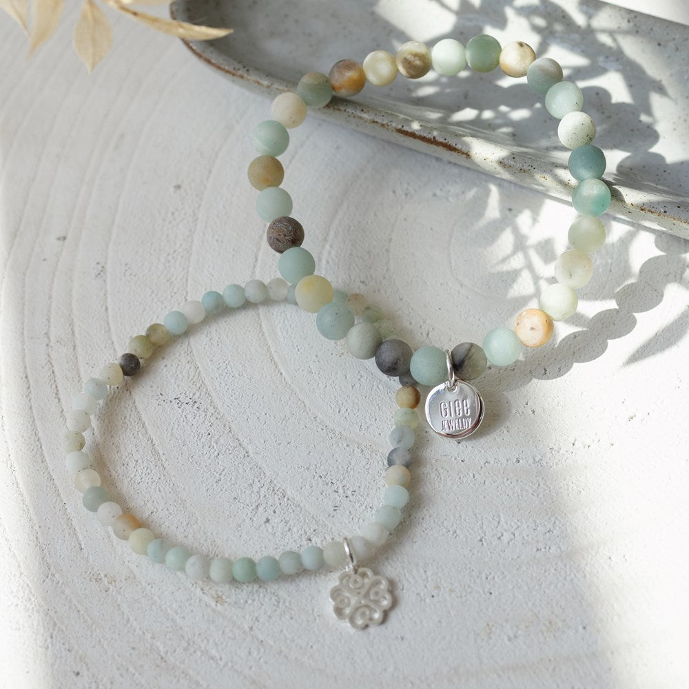 Stackem Up Bracelets-amazonite