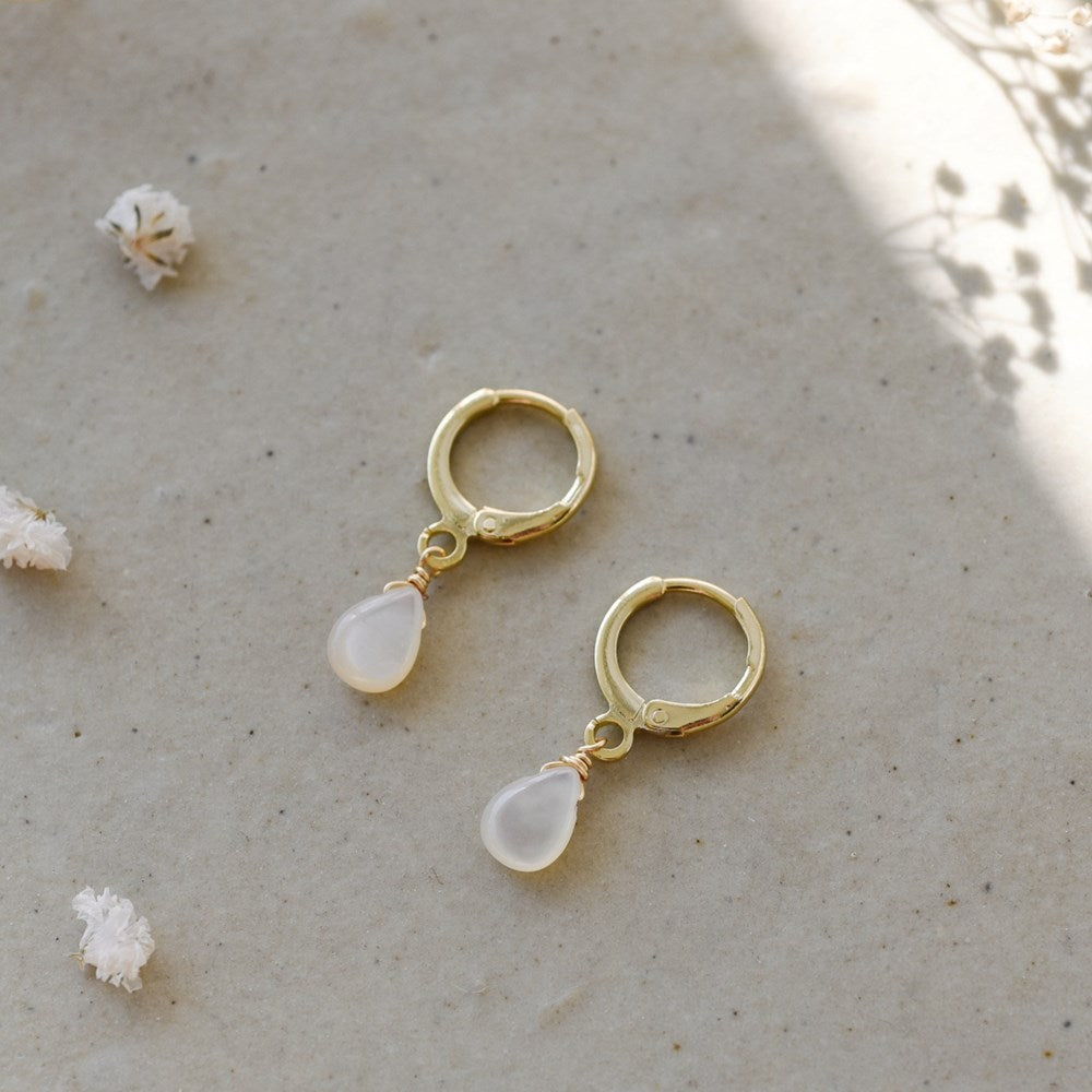 Zia Hoops-mother of pearl