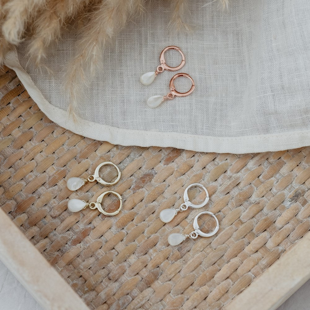 Zia Hoops-mother of pearl