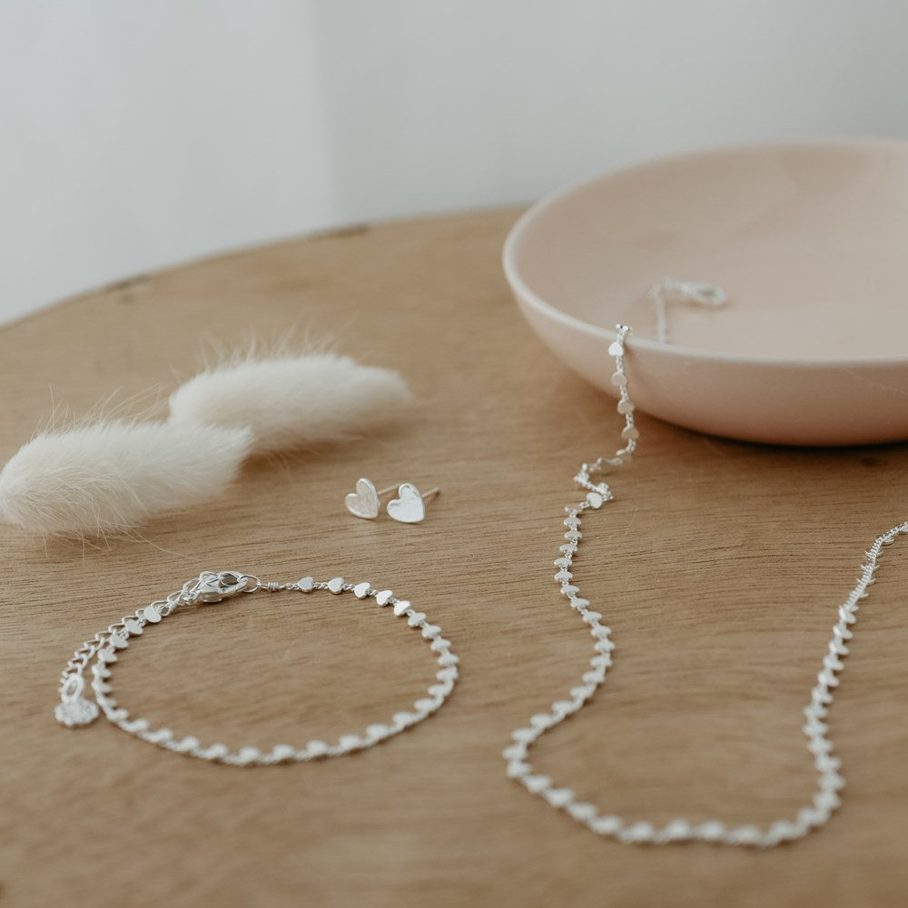 Row of Hearts Necklace