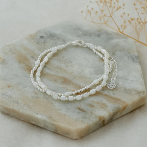 Meredith Bracelet-mother of pearl